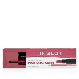 ست لوازم آرایشی اورجینال برند Inglot مدل Rose Pink Satin کد 1828