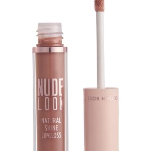 رژلب اورجینال برند Golden Rose مدل Nude Look Natural Shine Lipgloss No:04 Peachy Nude کد R-NSL