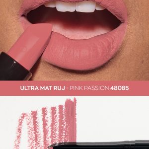 مداد لب اورجینال برند Avon مدل Ultra Mat Ruj Pink Passion ve Glimmerstick Pink Cashmere کد MPACK5079
