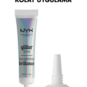 پایه آرایش اورجینال برند NYX Professional Makeup مدل Glitter Primer 17 g کد NYXPMUGLIP